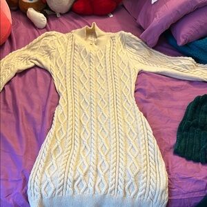 Cable Knit Cream Sweater